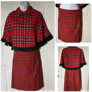 Fiona McDonald Vintage Girls Scottish Skirt Set